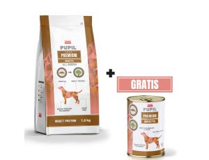 Karma sucha dla psa PUPIL Premium INSECTS All Breeds 1,6 kg + puszka 400 g gratis